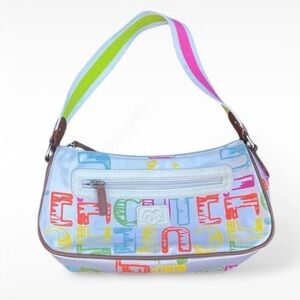Love Colorful Y2K 2000s Mini Bag with Multicolor Strap